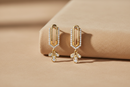 Boucles d'oreilles dorées